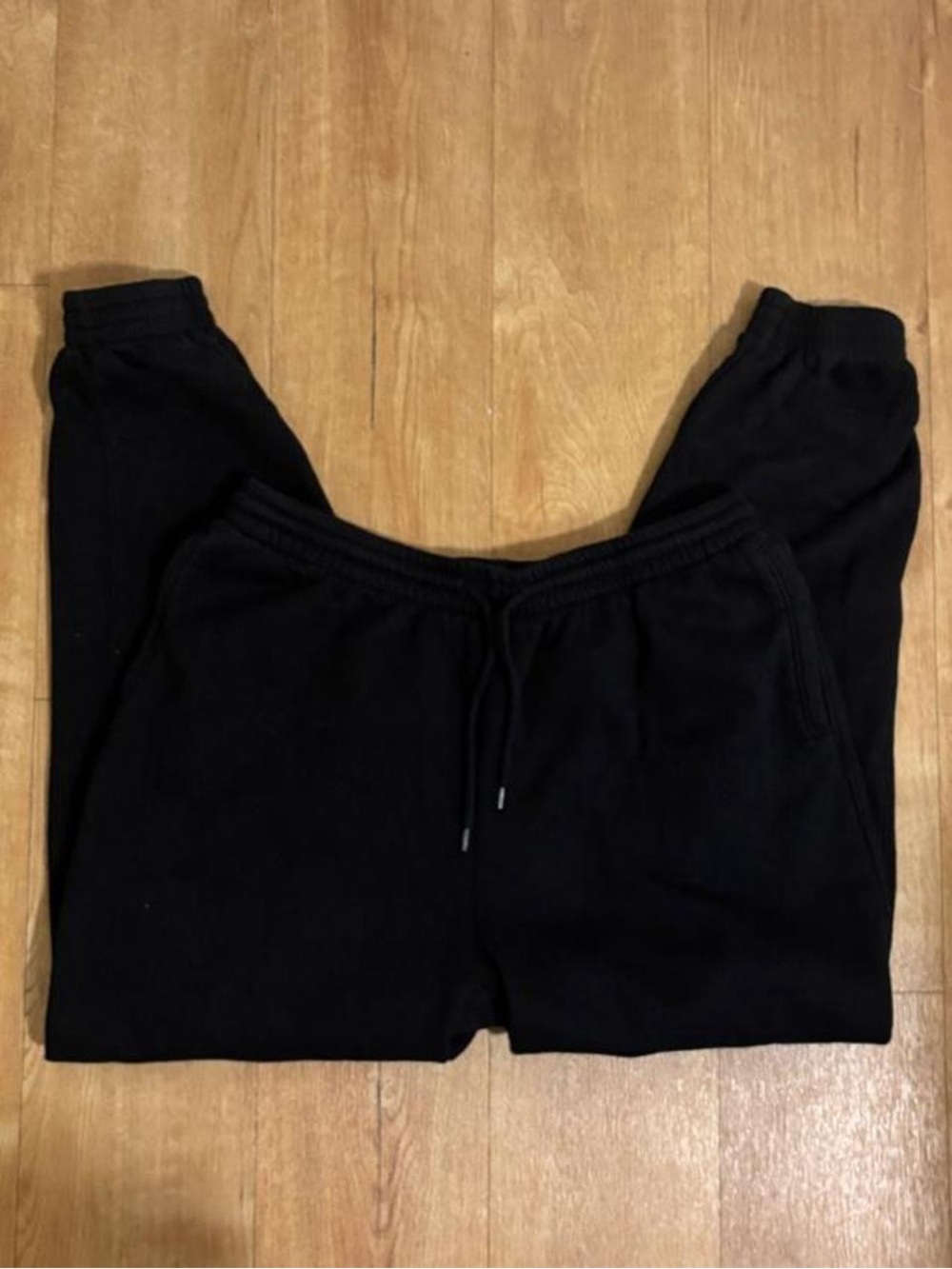 H&M Black Jogger Sweatpants with Drawstring